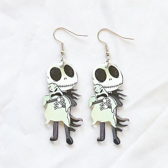 Arylic Ghost Hug Drop Earrings - Picture 3 of 3